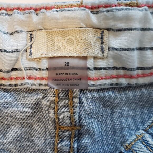 Roxy Button Fly High Rise Shorts Size 28 - Picture 5 of 10